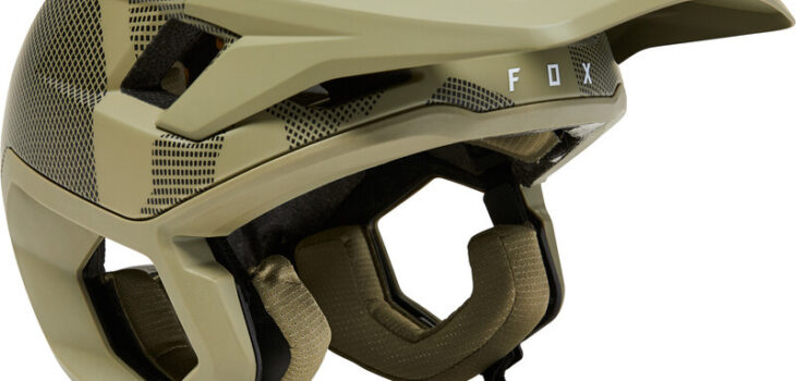 Fox Dropframe Pro Camo Helmet Men, oliwkowy L | 56-58cm 2022 Kaski MTB 29392-027-L