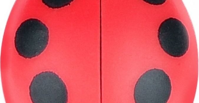 Martes Dzwonek rowerowy Ladybird czarno-czerwony
