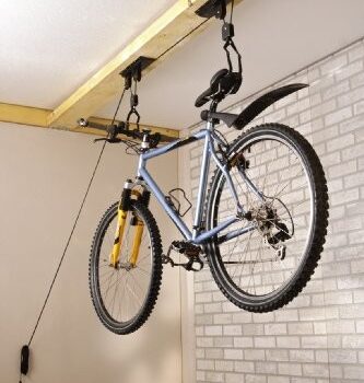 Mottez montaż na suficie  stojak na rowery uchwyt rowerowy rower uchwyt na rower rower na hak Garage B128P