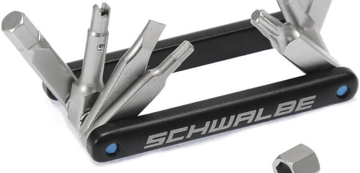 Schwalbe Multitool 2.0 wraz z narzędziem do zaworu, universal 2020 Narzędzia wielofunkcyjne i mini narzędzia 55.0056